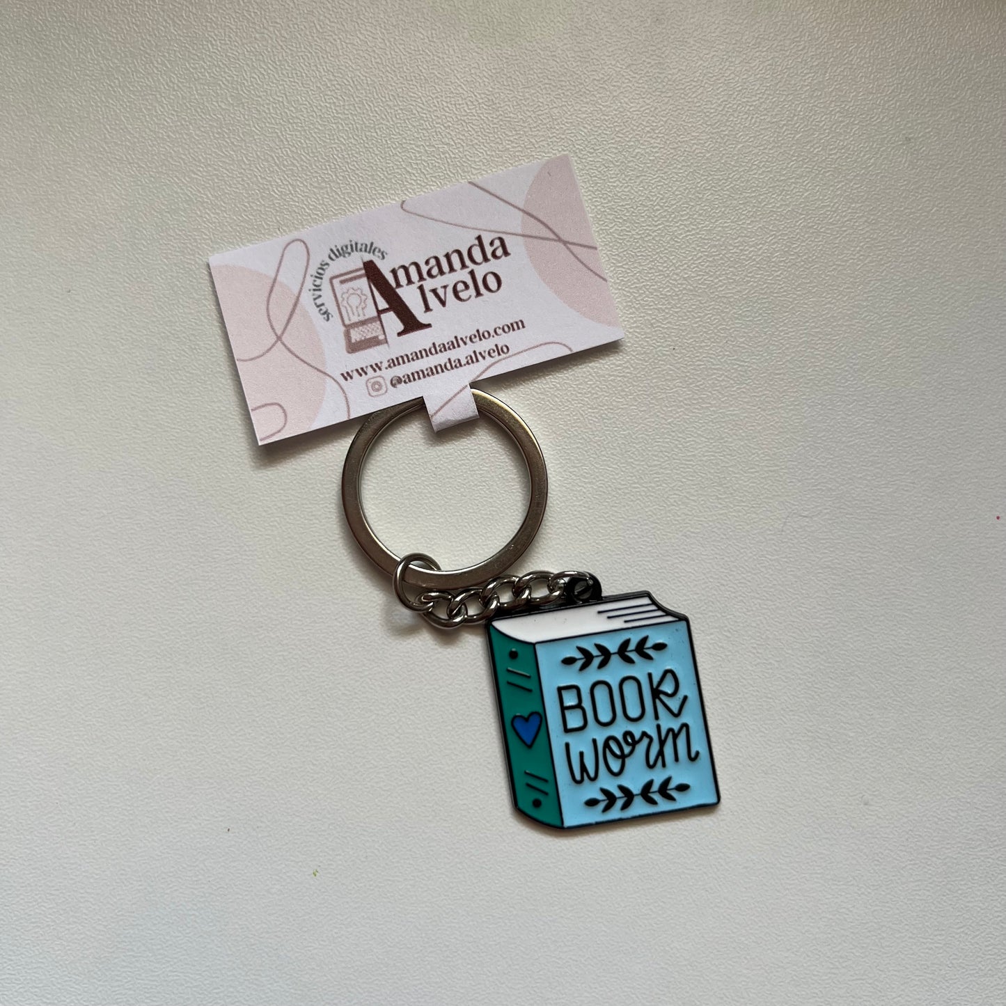 Book Worm Keychain
